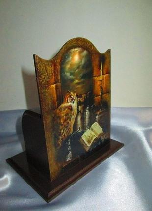 Настольный вечный календарь "библиотека"