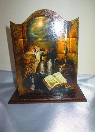 Настольный вечный календарь "библиотека"