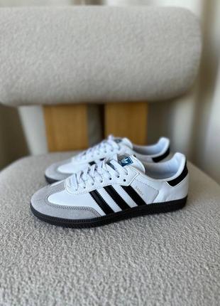 Женские кроссовки adidas samba og white premium