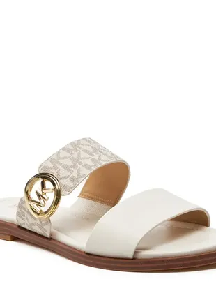 Michael michael kors шлепанцы vera sandal 40s4vefs1b vanilla