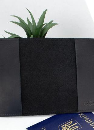 Подарочный набор женский handycover №45 (черный) кошелек, обложка, ключница в коробке6 фото