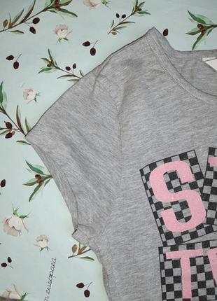 🌿1+1=3 стильная серая женская футболка tammy, размер 44 - 463 фото