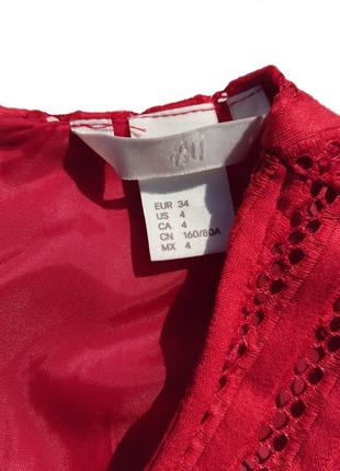 Шикарне червоне щільне плаття h&amp;m10 фото