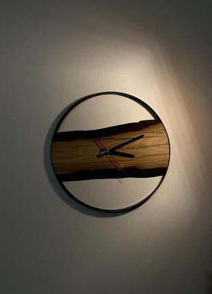 Годинник настінний / годинник в стилі лофт / годинник loft / годинник з дерева та металу1 фото