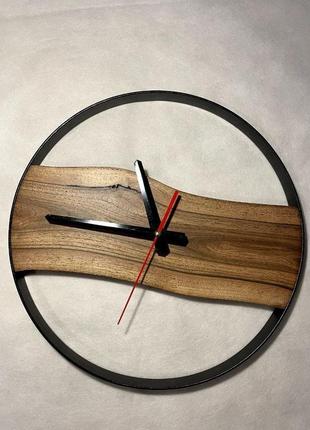 Годинник настінний / годинник в стилі лофт / годинник loft / годинник з дерева та металу2 фото