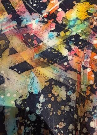 Шовковий шарф абстракт - космос4 фото