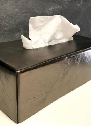 Оливкова підставка для серветок з італійської шкіри чохол для kleenex tissue box віп подарунок у новий будинок1 фото