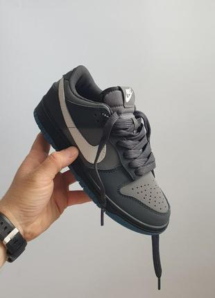 Кросівки nike sb dunk low •grey blue•1 фото