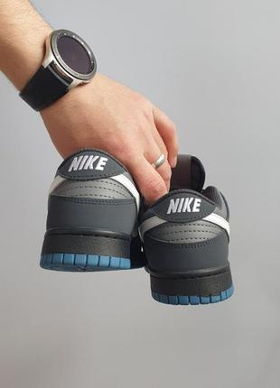 Кроссовки nike sb dunk low •grey blue•6 фото