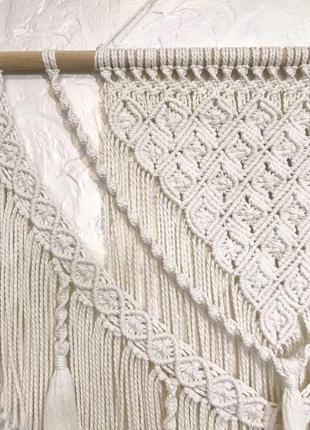 Макраме пано в стиле бохо, декор для дома, арка штора для фотозоны на свадьбу, панно