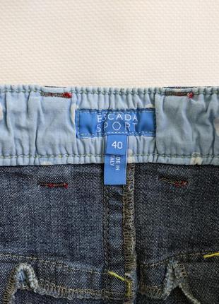 Юбка escada y2k vintage sport dark wash denim skirt8 фото