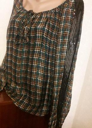 Красива легка блуза італія шовк/віскоза 👍👍👍1 фото
