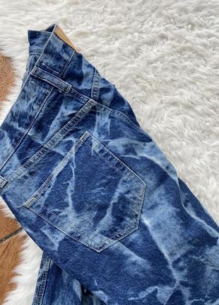 Широкие джинсы прямые urban outfitters вываренные вареные с принтом baggy4 фото