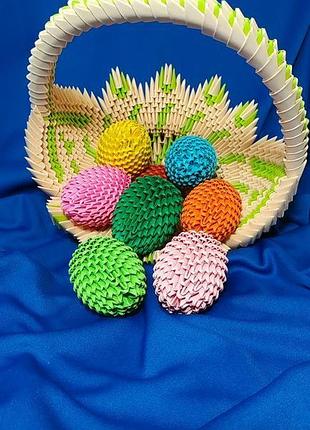 Модульне орігамі -модульное оригами кошик .