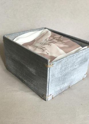 Коробка пенал дерев'яна 17х20х10см з розсувними кришкою подарунковий ящик2 фото
