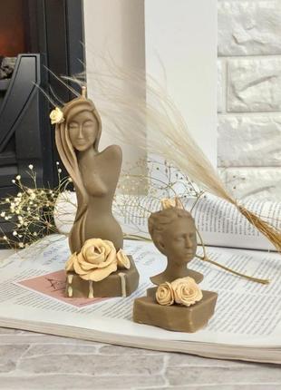 Свечи статуэтки для интерьера "весенние надежды"5 фото