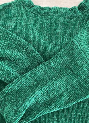 Свитер от mohito/зеленый свитер кофта/е нюанс/8 фото