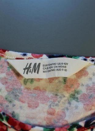 Летнее платье сарафан из мягкого трикотажа от бренда h&amp;m, 8-10 лет6 фото