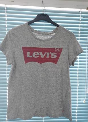 Женская хлопковая футболка levi's1 фото