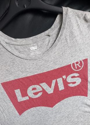 Женская хлопковая футболка levi's3 фото