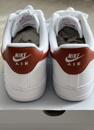 Nike air force 1 ‘07 white/rugged orange blanc/orange brut dd8959-1153 фото