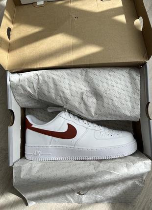 Nike air force 1 ‘07 white/rugged orange blanc/orange brut dd8959-1158 фото