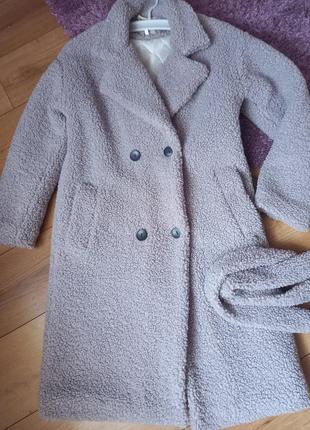 Класне, нове пальто тедді, на розмір s-m.4 фото
