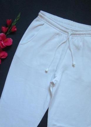 Суперовые брендовые трикотажные базовые белые теплые с начесом спортивные штаны damart4 фото