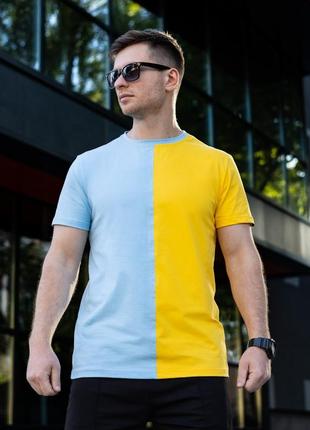 Мужская базовая двухцветная футболка на каждый день7 фото