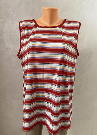 Балтал-майка в полоску/майка большой размер.