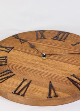 Годинник настінний, дерев'яний avalon "texture" ручної роботи4 фото
