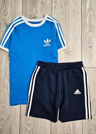 Комплект adidas для хлопчика, шорти adidas, адідас, футболка у подарунок