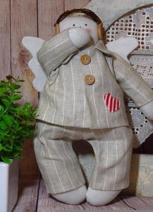 Різдвяний сніговик-ангел