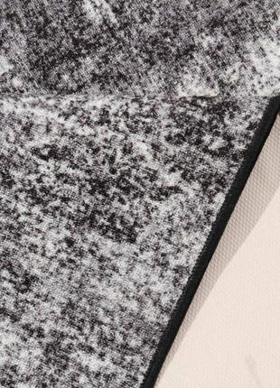 Килимова доріжка безворсова на гумовій основі ratio printgel 1023vl42-p4 0.80 м чорний