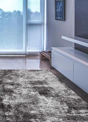 Килимова доріжка безворсова на гумовій основі ratio printgel 1023vl42-p4 0.80 м чорний