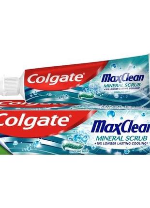 Зубна паста colgate max clean mineral scrub, 100 мл