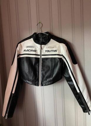Кроп куртка y2k/racecore/street wear3 фото