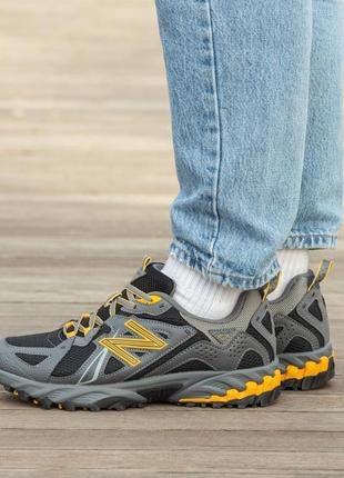 Новинка топовые мужские кроссовки new balance 610 black yellow2 фото