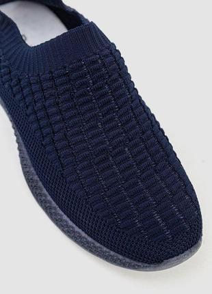 Слипоны мужские текстиль, цвет темно-синий, 243rh612 фото