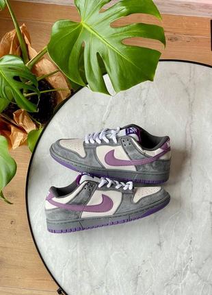 Мужские кроссовки nike sb dunk low purple pigeon2 фото