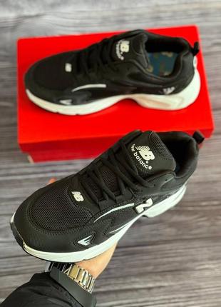 Мужские кроссовки нью беланс 725 new balance 725 black white6 фото