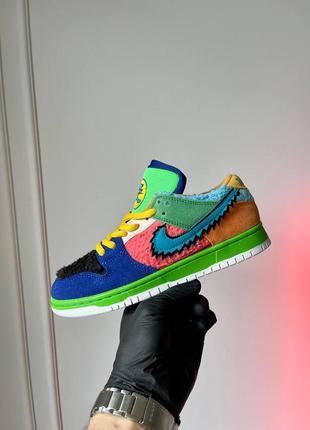 Унисекс кроссовки nike sb dunk low x grateful dead bears multicolor3 фото