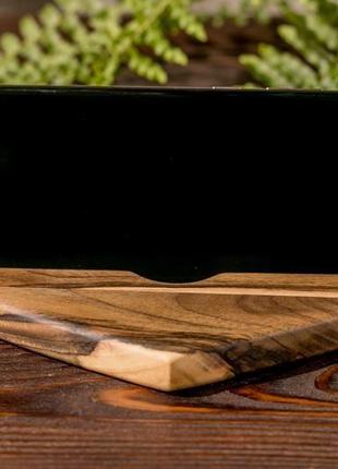 Деревянная подставка органайзер держатель для iphone телефона смартфона планшета ipad5 фото