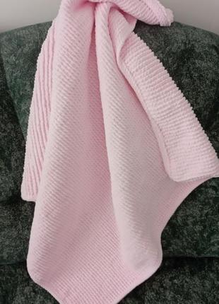 Плед дитячий ніжно-рожевий3 фото