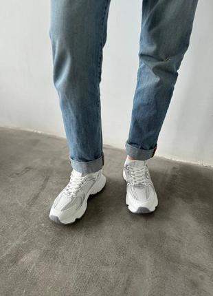 Кросівки жіночі біло сірі10 фото