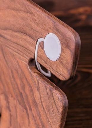 Підставка-органайзер з дерева для гаджетів телефону годинника apple iphone айфон з натурального дере5 фото