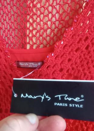 Paris style костюм красный с юбкой летний топ + юбка с бисером франция париж6 фото