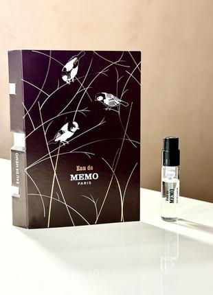 Пробник memo eau de memo 1.5мл оригинал (с книжкой)