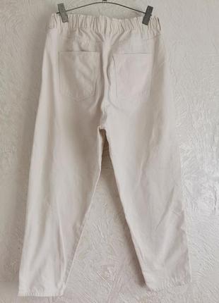 Стильні  батальні білі джинси мом4 фото