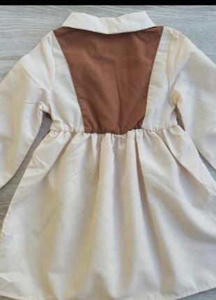 Платье -рубашка, белая, размеры 4-5 р, 6 р, сезон (весна, лето )2 фото